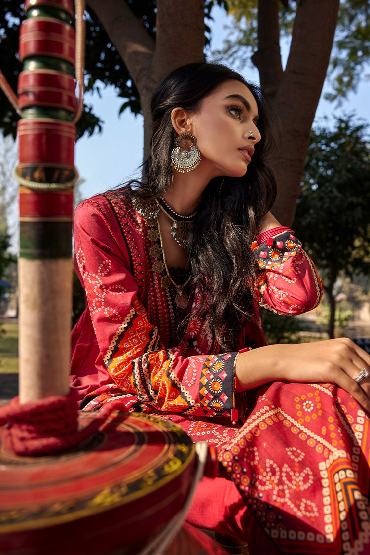 Picture of Ellena - 3-PC Unstitched Chunri Lawn - Available at Raja Sahib