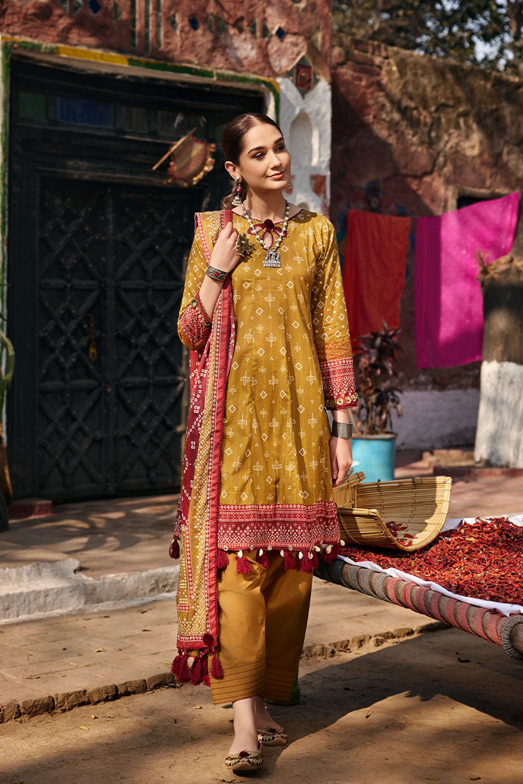 Picture of Ellena - 3-PC Unstitched Chunri Lawn - Available at Raja Sahib