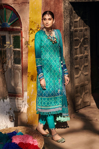 Ellena - 3-PC Unstitched Chunri Lawn