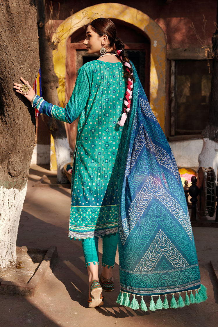 Picture of Ellena - 3-PC Unstitched Chunri Lawn - Available at Raja Sahib