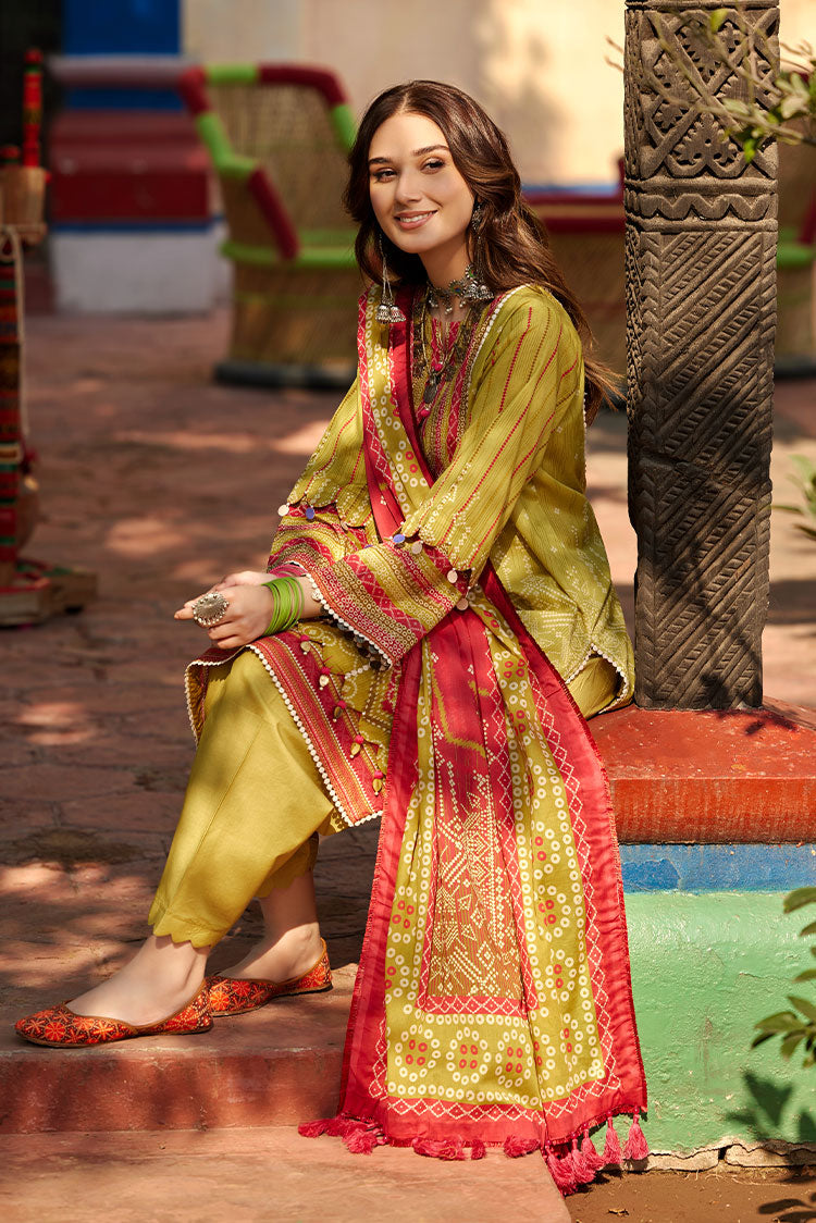 Picture of Ellena - 3-PC Unstitched Chunri Lawn - Available at Raja Sahib