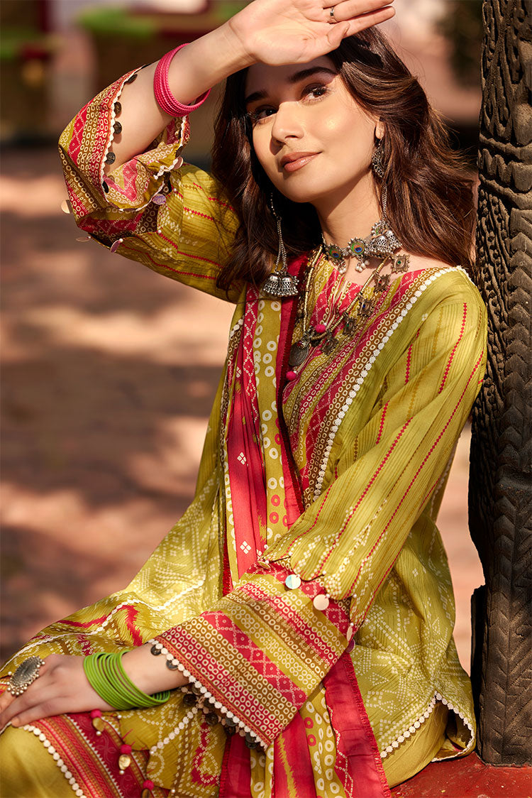 Picture of Ellena - 3-PC Unstitched Chunri Lawn - Available at Raja Sahib