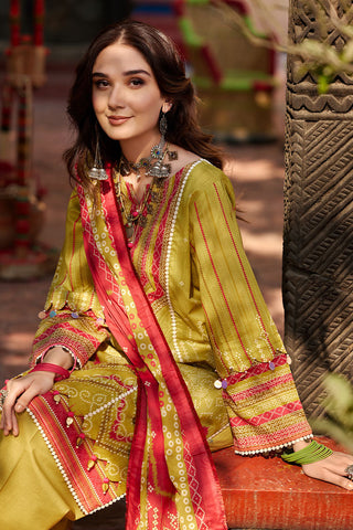 Ellena - 3-PC Unstitched Chunri Lawn