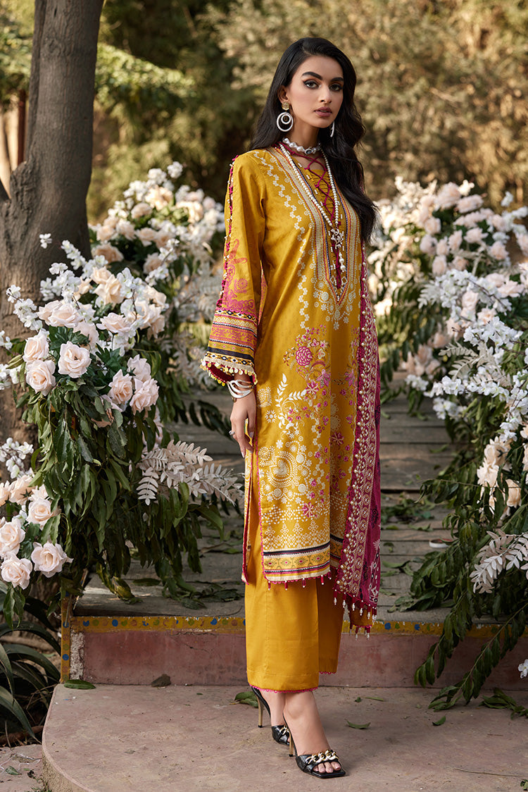 Picture of Ellena - 3-PC Unstitched Lawn Suit - Available at Raja Sahib