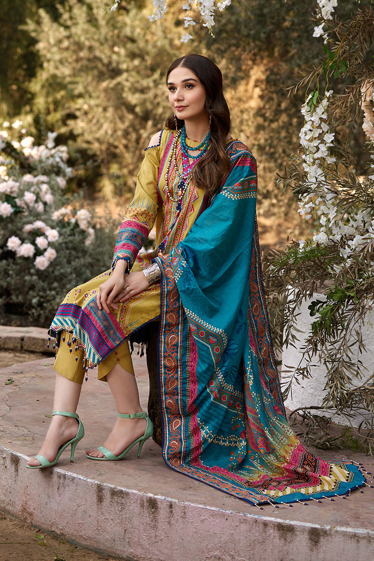 Picture of Ellena - 3-PC Unstitched Lawn Suit - Available at Raja Sahib