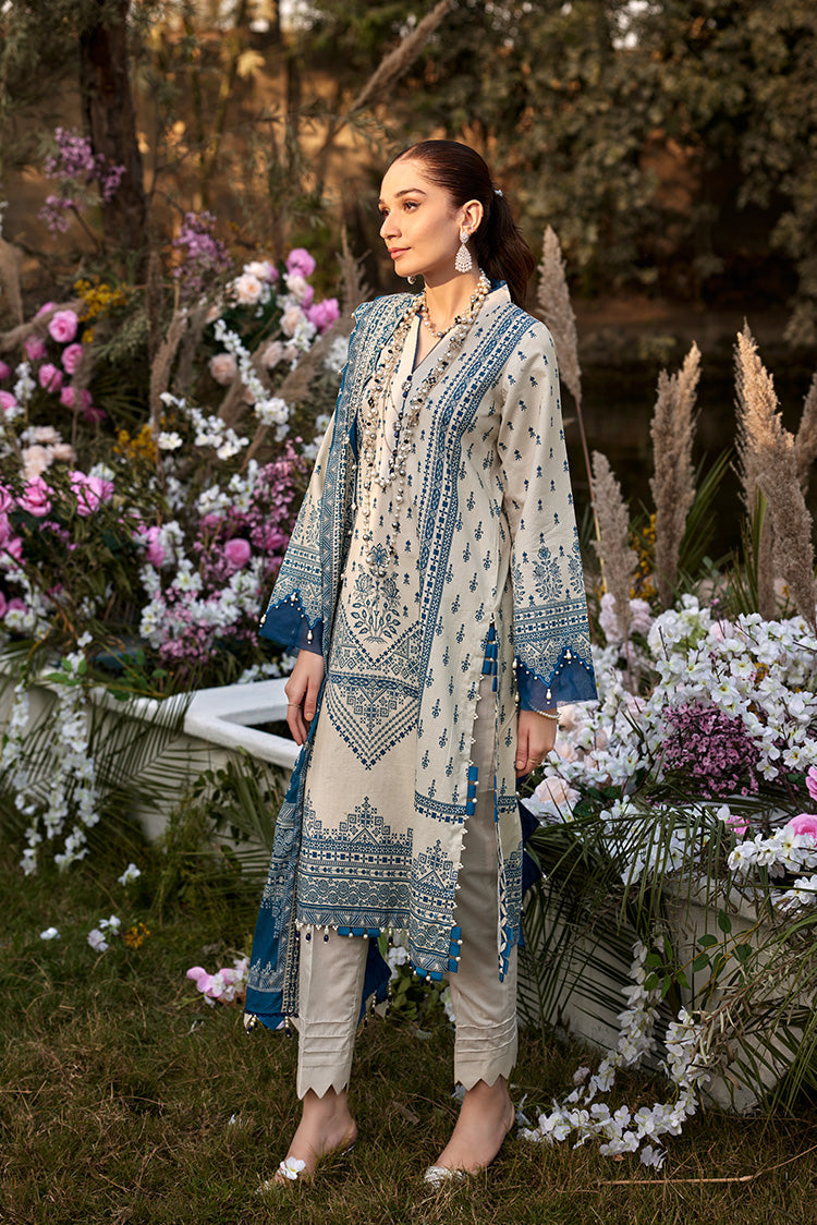 Picture of Ellena - 3-PC Unstitched Lawn Suit - Available at Raja Sahib