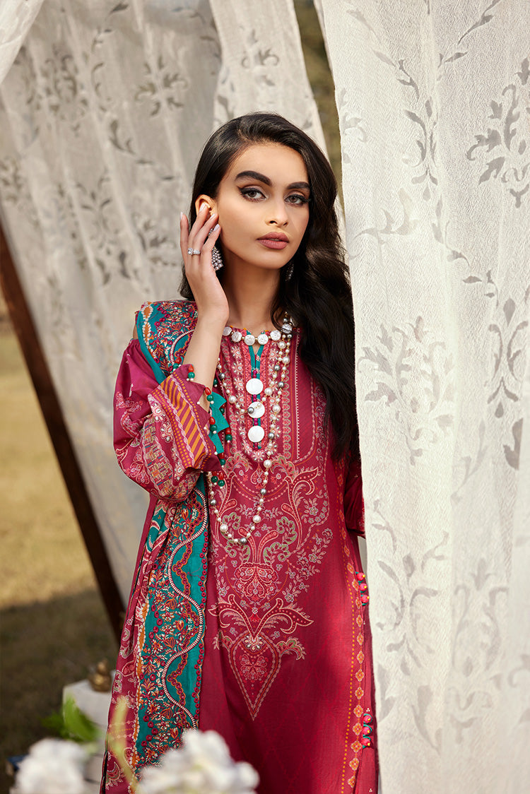 Picture of Ellena - 3-PC Unstitched Lawn Suit - Available at Raja Sahib