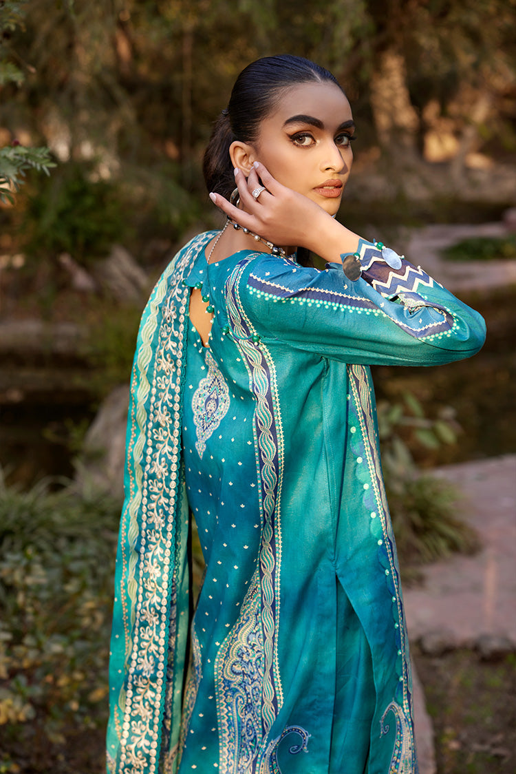 Picture of Ellena - 3-PC Unstitched Lawn Suit - Available at Raja Sahib