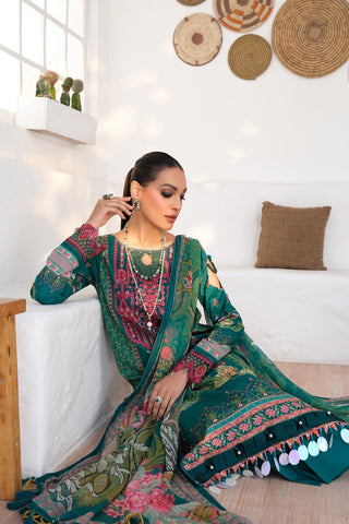 Ellena - 3-PC Unstitched Printed Lawn