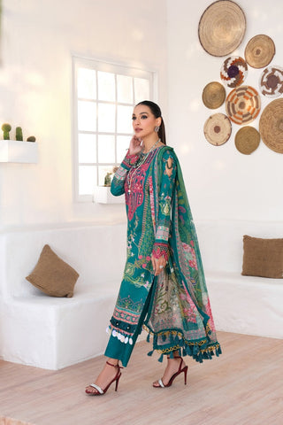 Ellena - 3-PC Unstitched Printed Lawn