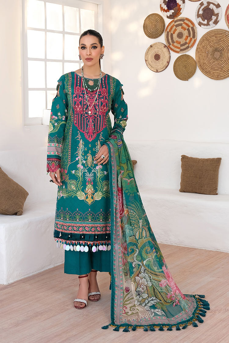 Picture of Ellena - 3-PC Unstitched Printed Lawn - Available at Raja Sahib