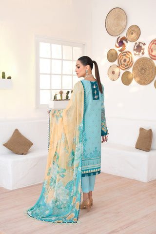 Ellena - 3-PC Unstitched Printed Lawn