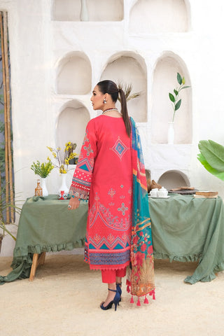 Ellena - 3-PC Unstitched Printed Lawn