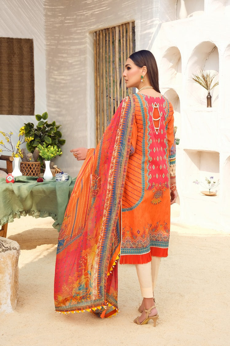 Picture of Ellena - 3-PC Unstitched Printed Lawn - Available at Raja Sahib