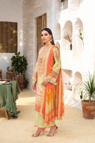 Ellena - 3-PC Unstitched Printed Lawn