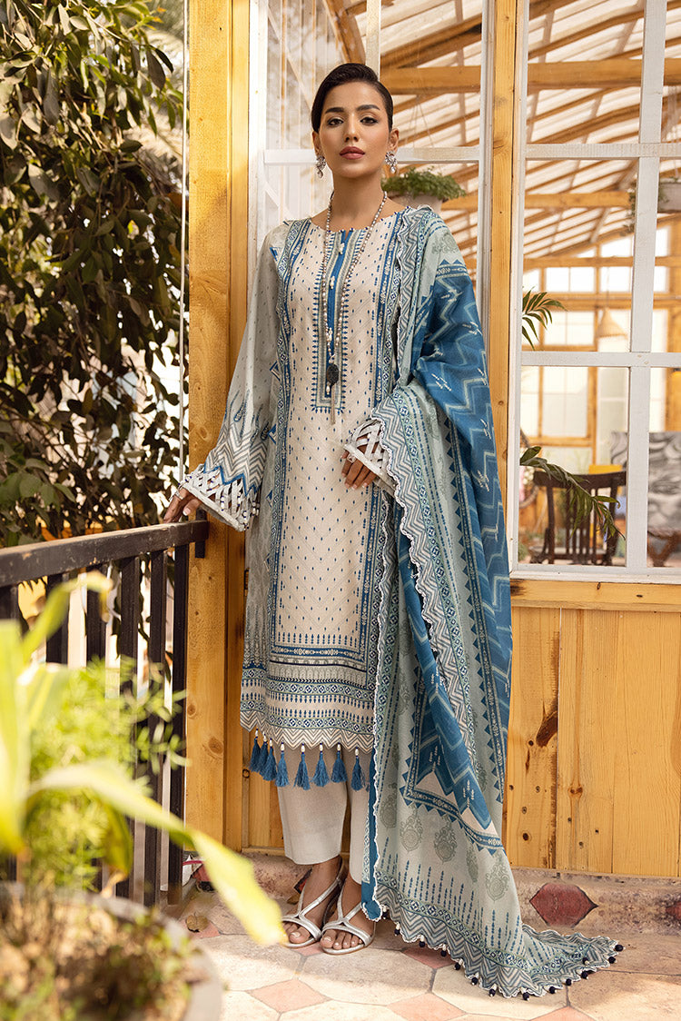 Picture of Ellena - 3-PC Unstitched Lawn Suit - Available at Raja Sahib