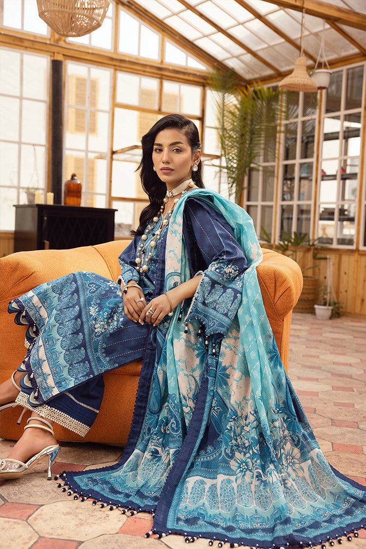 Picture of Ellena - 3-PC Unstitched Lawn Suit - Available at Raja Sahib