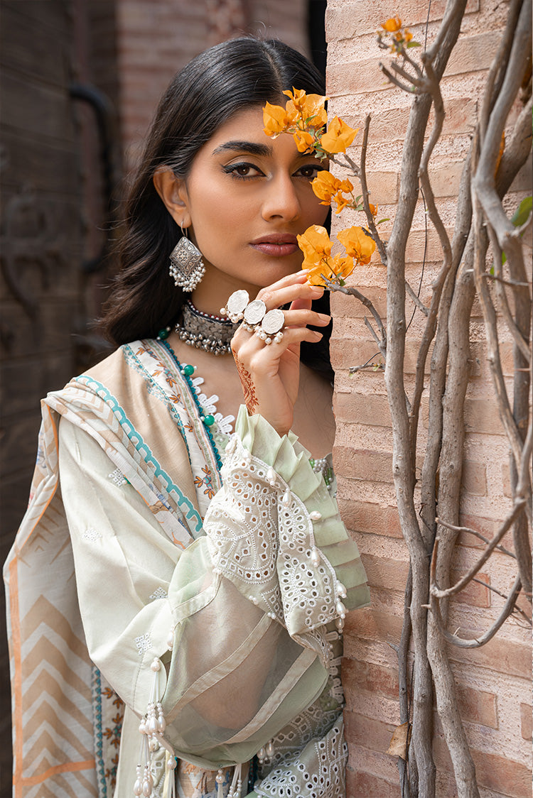 Picture of Ellena - 3-PC Unstitched Embroidered Lawn Suit - Available at Raja Sahib