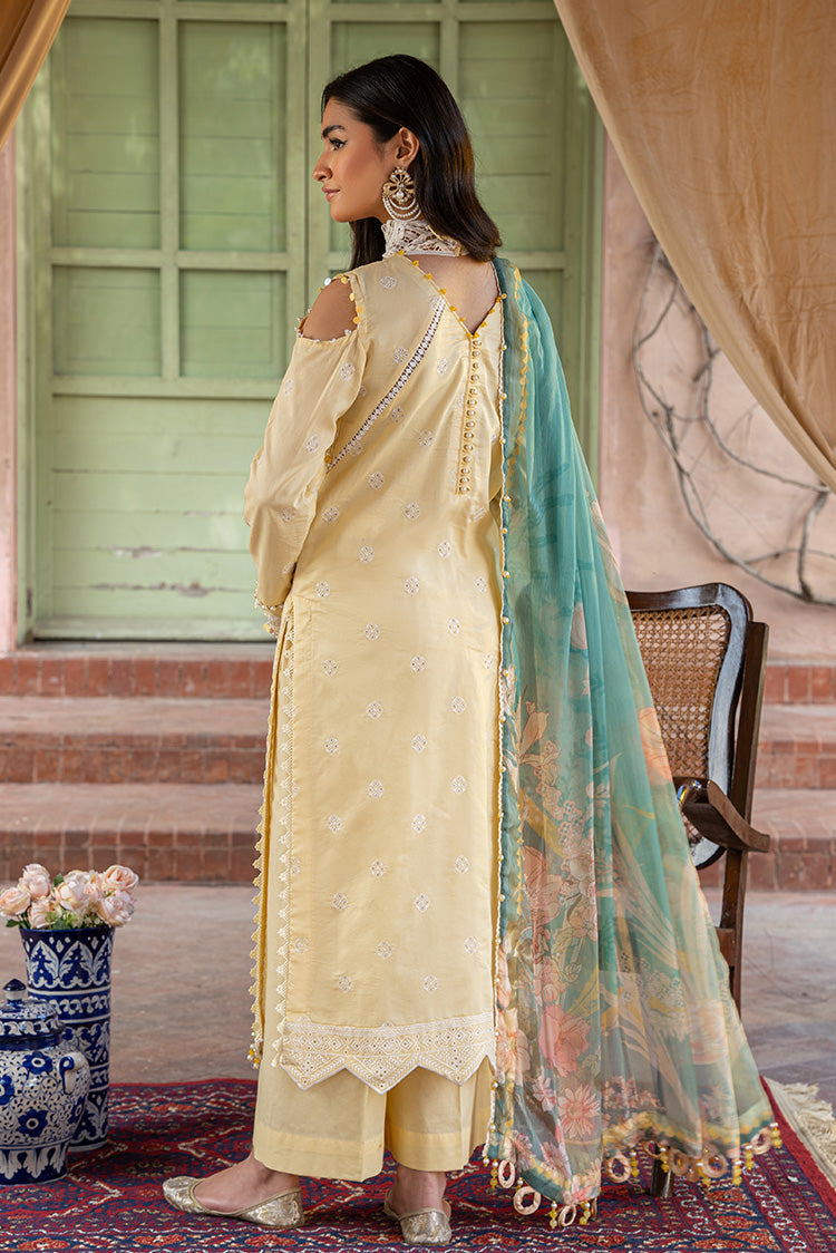 Picture of Ellena - 3-PC Unstitched Embroidered Lawn Suit - Available at Raja Sahib