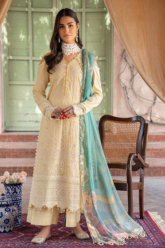 Picture of Ellena - 3-PC Unstitched Embroidered Lawn Suit - Available at Raja Sahib