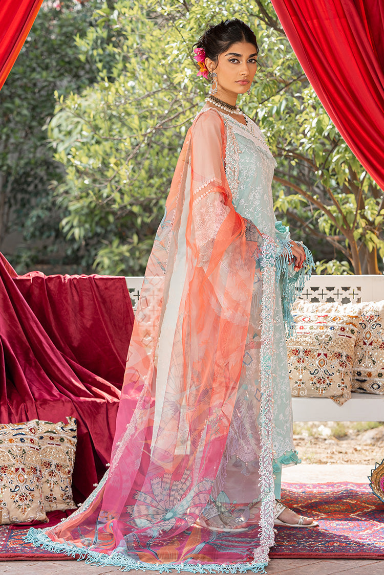 Picture of Ellena - 3-PC Unstitched Embroidered Lawn Suit - Available at Raja Sahib