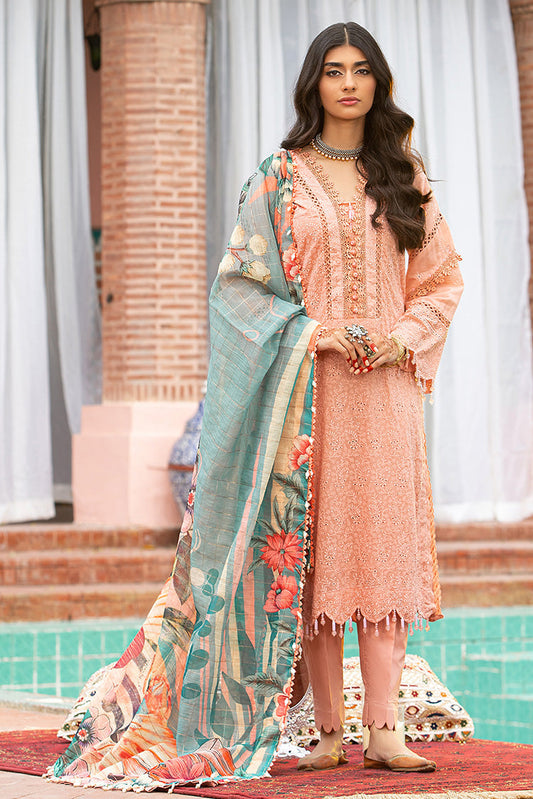 Picture of Ellena - 3-PC Unstitched Embroidered Lawn Suit - Available at Raja Sahib