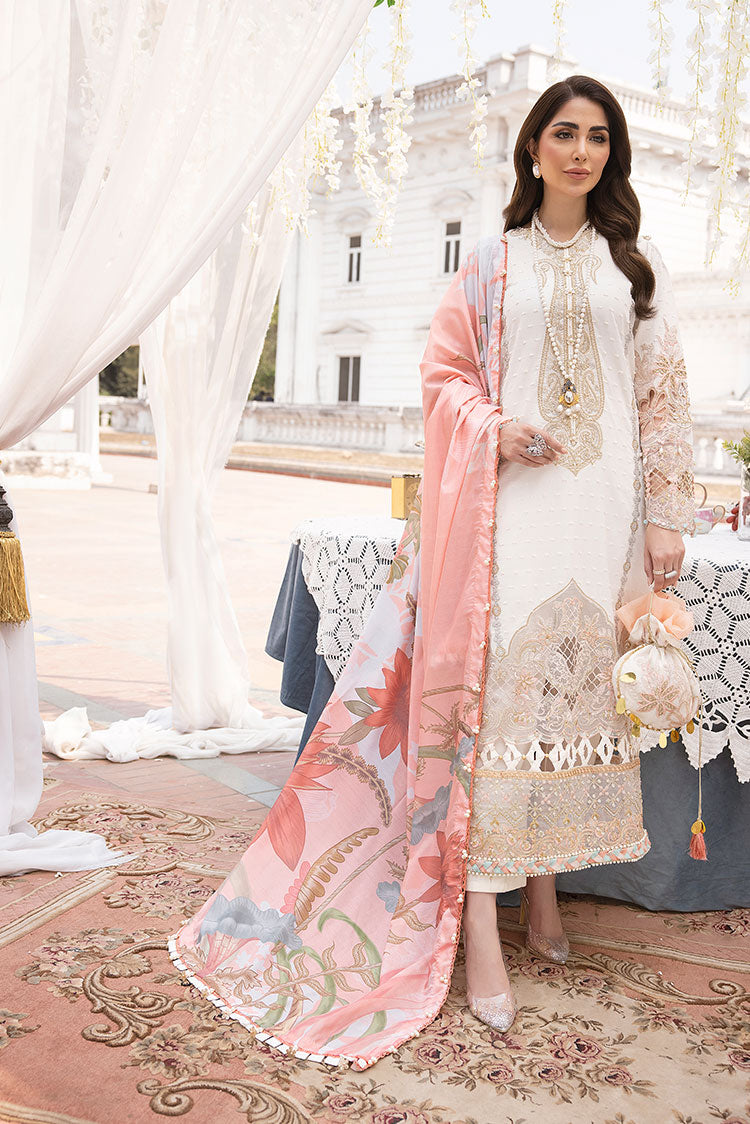 Picture of Ellena - 3-PC Unstitched Embroidered Lawn Suit - Available at Raja Sahib