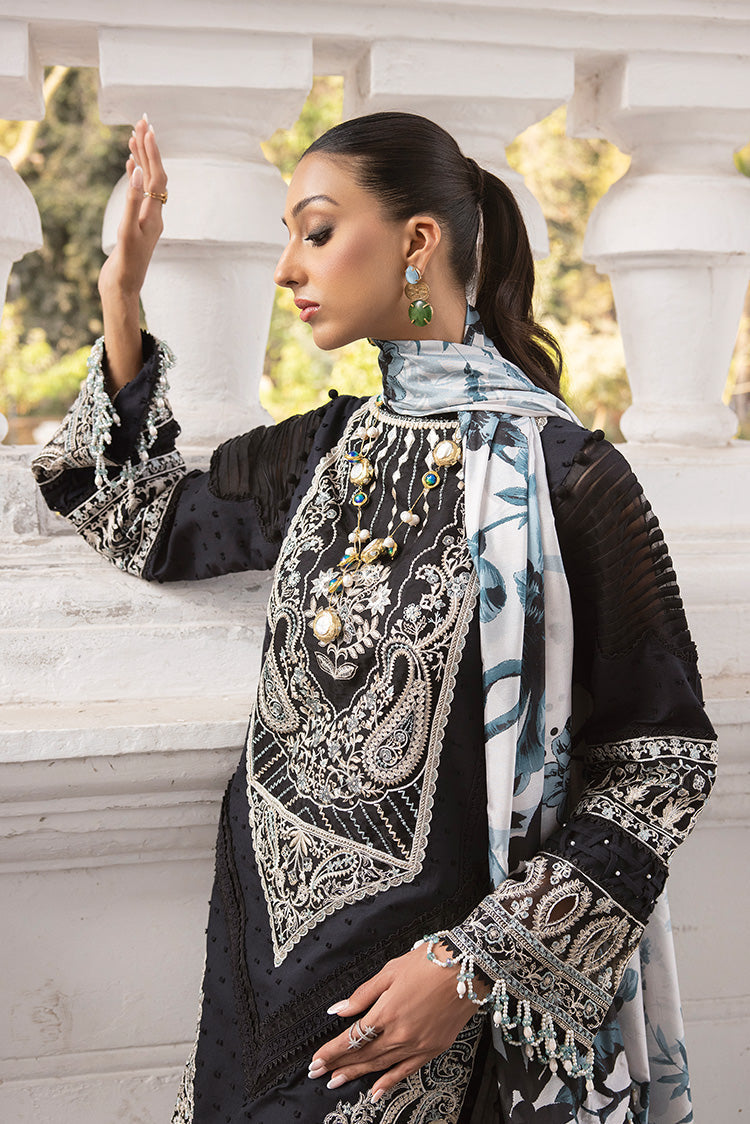 Picture of Ellena - 3-PC Unstitched Embroidered Lawn Suit - Available at Raja Sahib