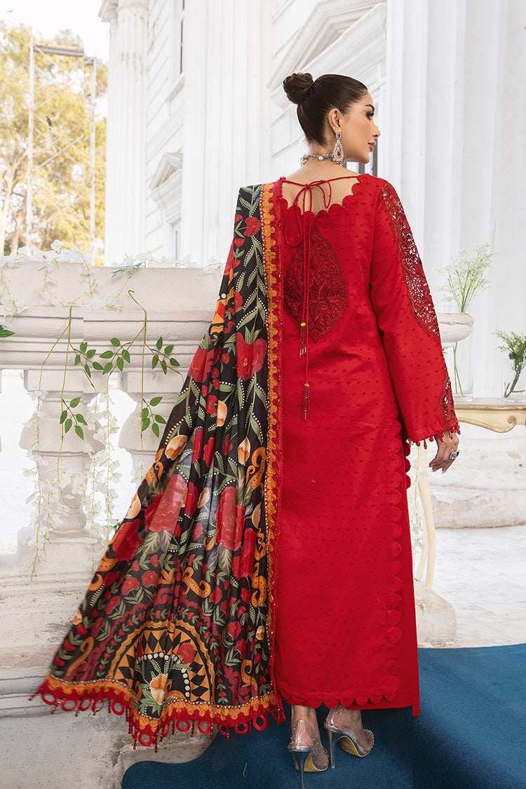 Picture of Ellena - 3-PC Unstitched Embroidered Lawn Suit - Available at Raja Sahib