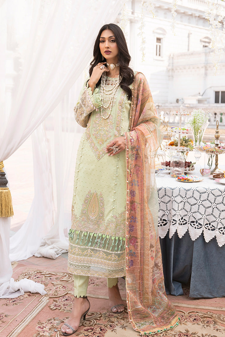 Picture of Ellena - 3-PC Unstitched Embroidered Lawn Suit - Available at Raja Sahib