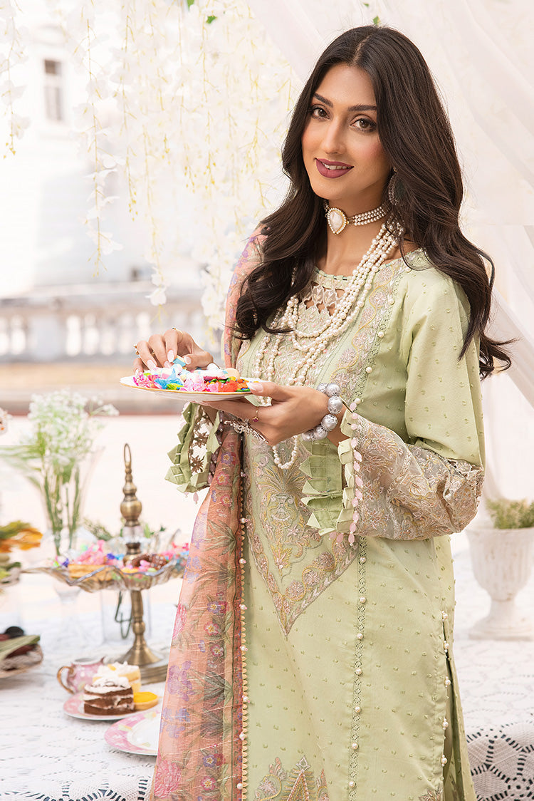 Picture of Ellena - 3-PC Unstitched Embroidered Lawn Suit - Available at Raja Sahib