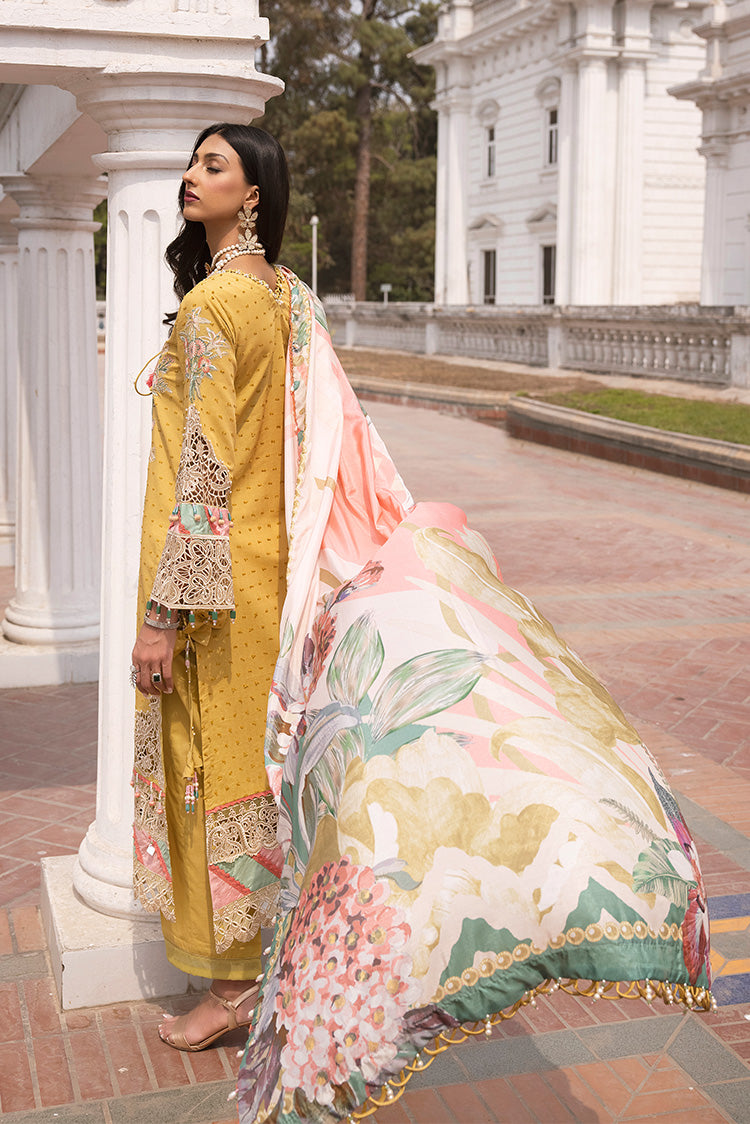 Picture of Ellena - 3-PC Unstitched Embroidered Lawn Suit - Available at Raja Sahib