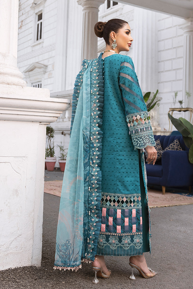 Picture of Ellena - 3-PC Unstitched Embroidered Lawn Suit - Available at Raja Sahib