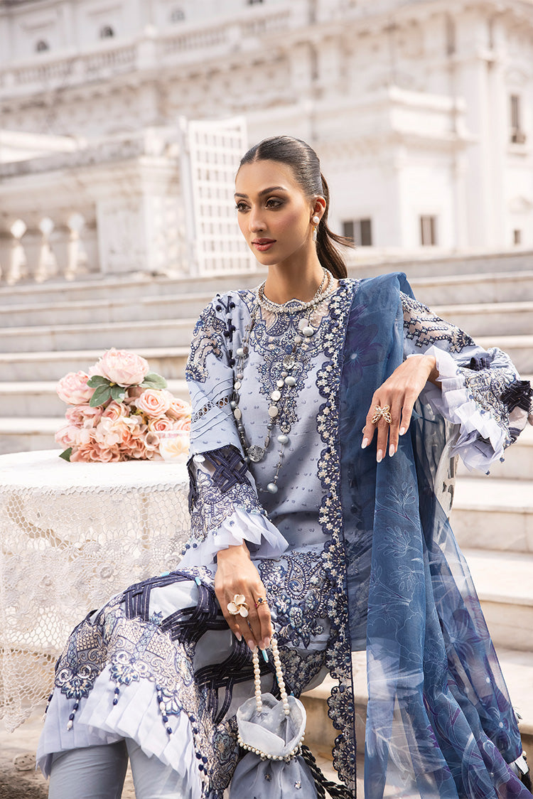 Picture of Ellena - 3-PC Unstitched Embroidered Lawn Suit - Available at Raja Sahib