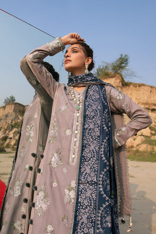 Picture of Ellena - 3-PC Unstitched Embroidered Self Jacquard Khaddar Suit - Available at Raja Sahib