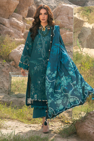 Picture of Ellena - 3-PC Unstitched Embroidered Self Jacquard Khaddar Suit - Available at Raja Sahib