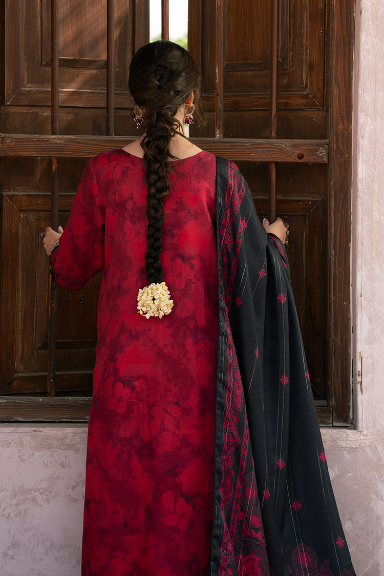 Picture of Ellena - 3-PC Unstitched Digital Printed Viscose Suit - Available at Raja Sahib