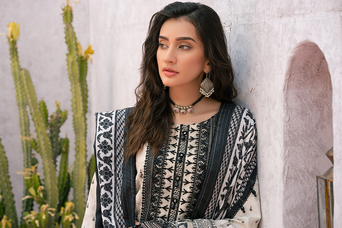 Picture of Ellena - 3-PC Unstitched Digital Printed Viscose Suit - Available at Raja Sahib