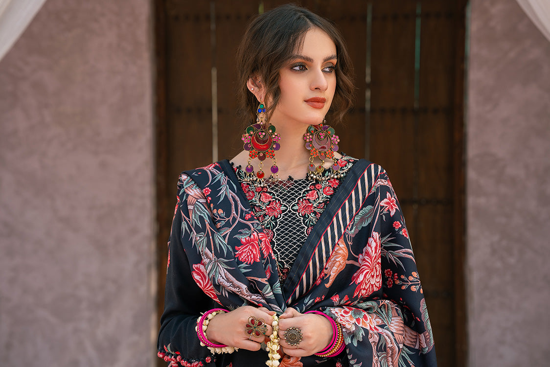 Picture of Ellena - 3-PC Unstitched Digital Printed Viscose Suit - Available at Raja Sahib