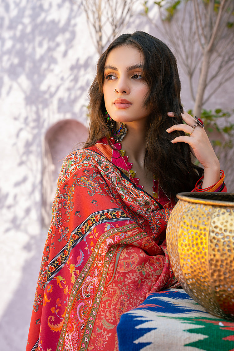 Picture of Ellena - 3-PC Unstitched Digital Printed Viscose Suit - Available at Raja Sahib