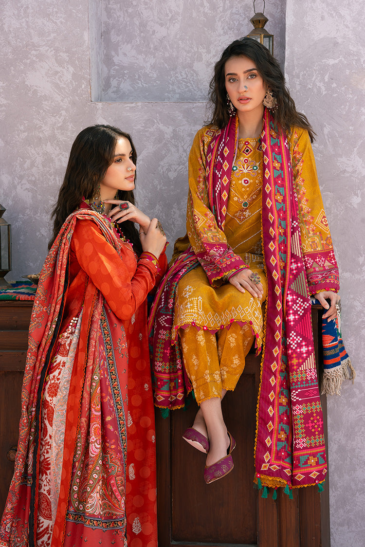 Picture of Ellena - 3-PC Unstitched Digital Printed Viscose Suit - Available at Raja Sahib