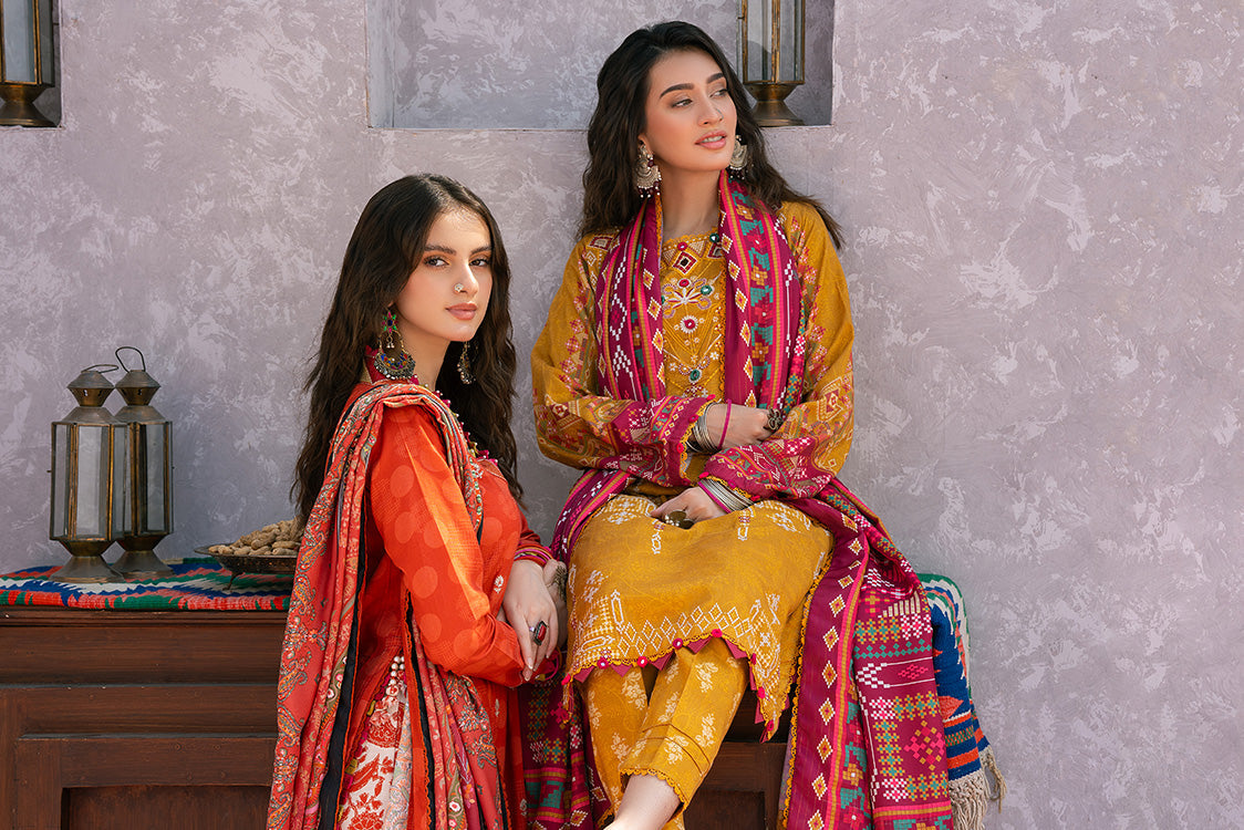 Picture of Ellena - 3-PC Unstitched Digital Printed Viscose Suit - Available at Raja Sahib