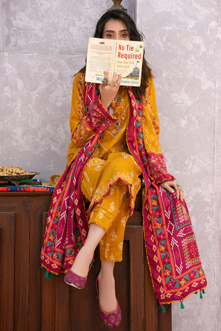 Ellena - 3-PC Unstitched Digital Printed Viscose Suit