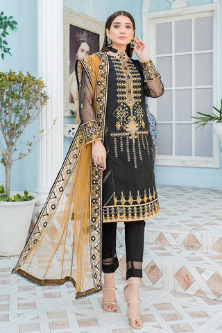 Embroidered Organza Suit