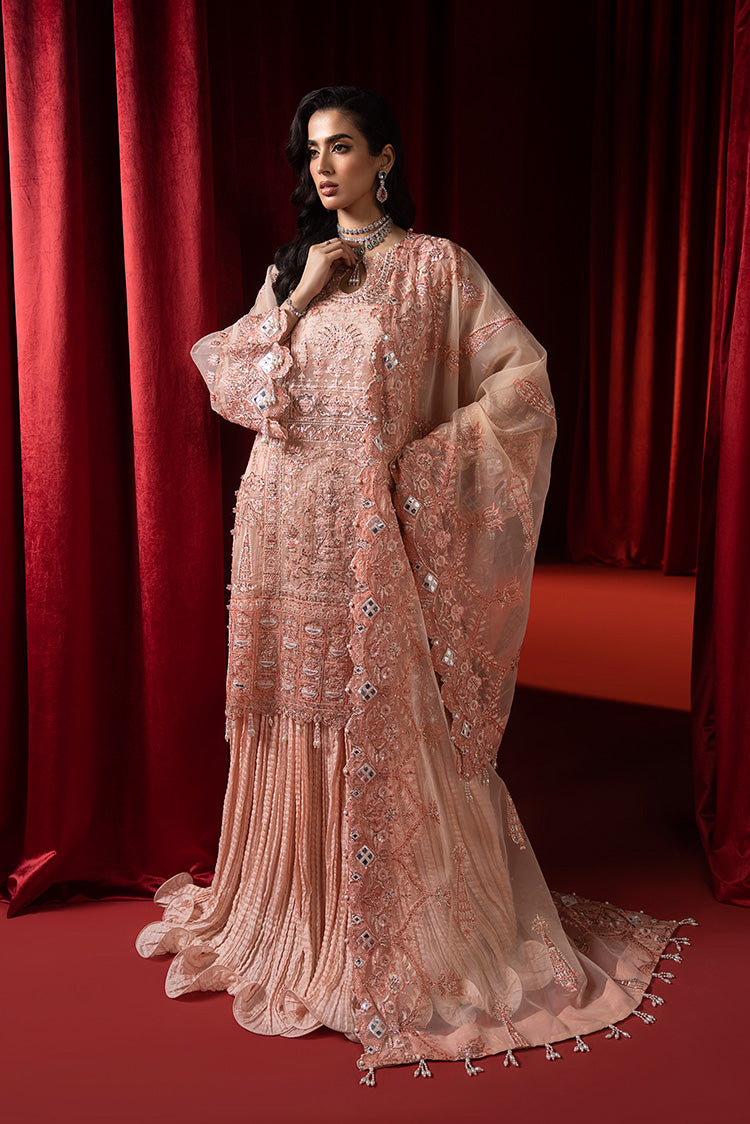 Picture of Ellena - 3-PC Unstitched Fancy Embroidered Organza Suit - Available at Raja Sahib