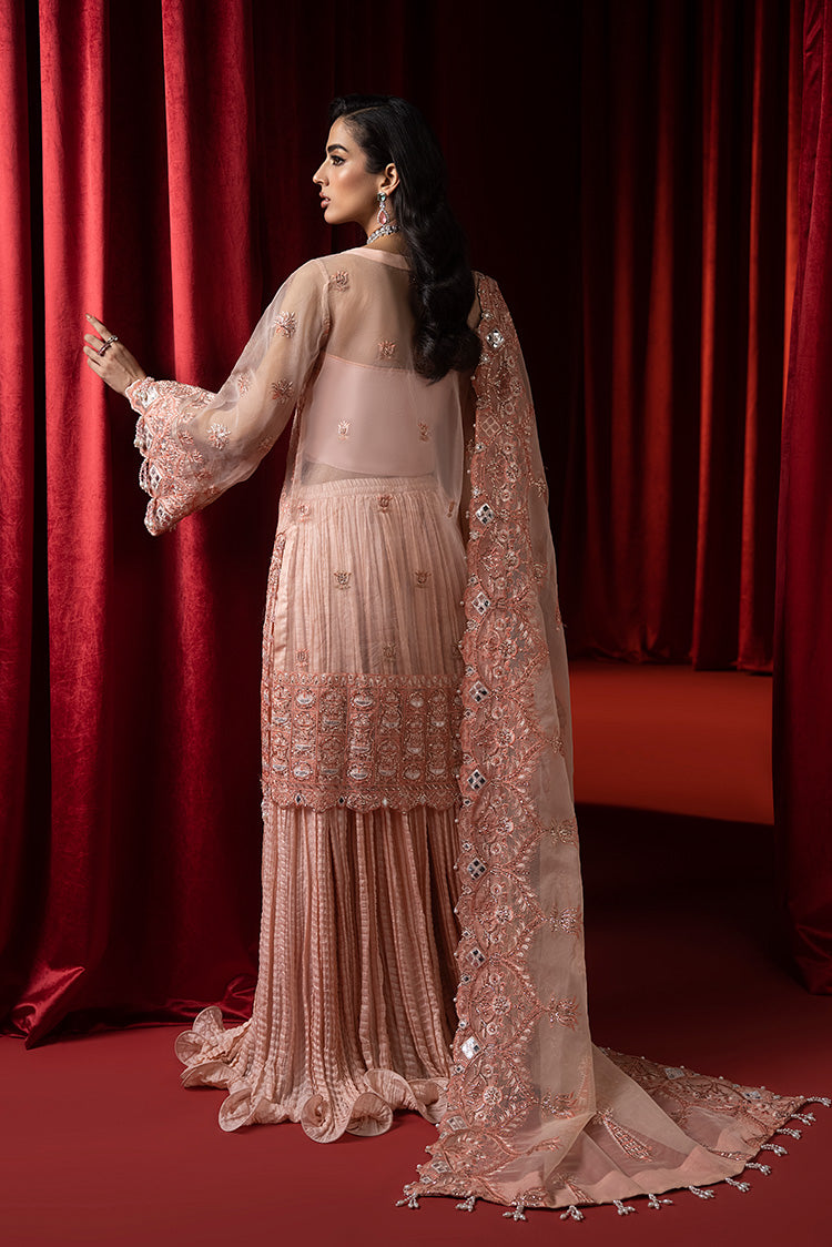 Picture of Ellena - 3-PC Unstitched Fancy Embroidered Organza Suit - Available at Raja Sahib