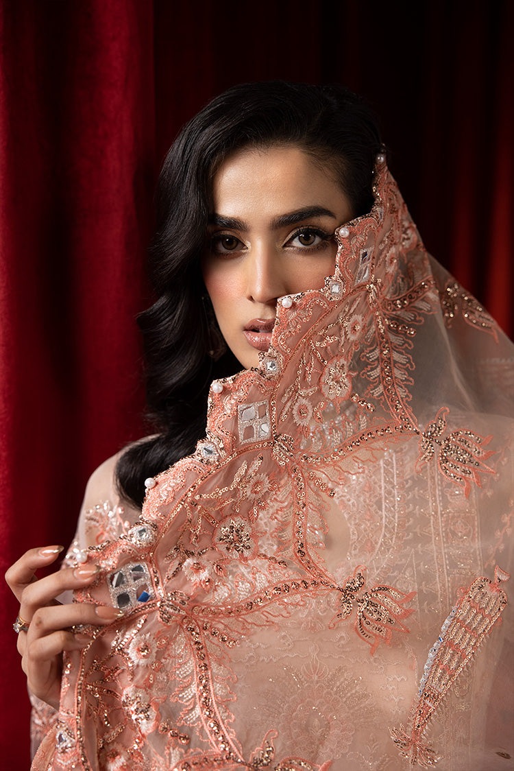 Picture of Ellena - 3-PC Unstitched Fancy Embroidered Organza Suit - Available at Raja Sahib