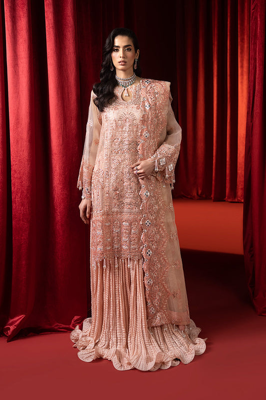 Picture of Ellena - 3-PC Unstitched Fancy Embroidered Organza Suit - Available at Raja Sahib