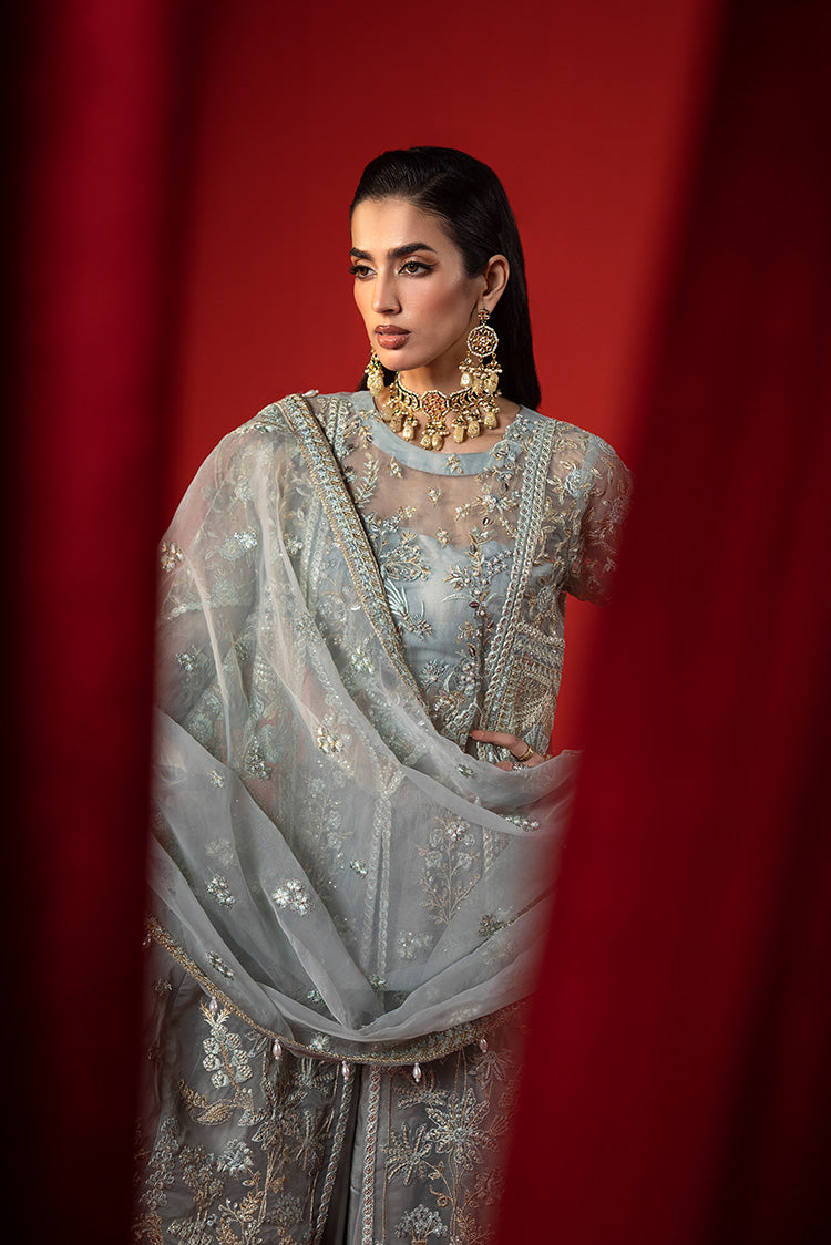 Picture of Ellena - 3-PC Unstitched Fancy Embroidered Organza Suit - Available at Raja Sahib