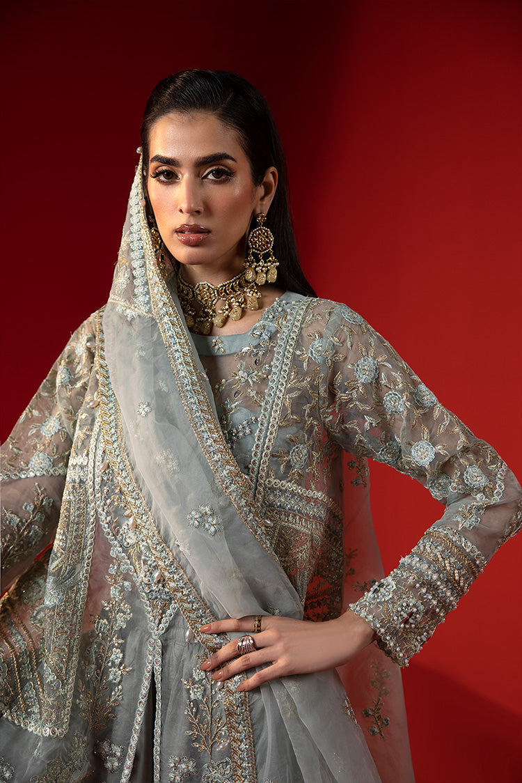 Picture of Ellena - 3-PC Unstitched Fancy Embroidered Organza Suit - Available at Raja Sahib